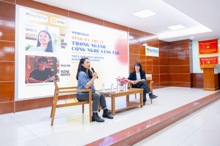 Sinh viên ngành Thiết kế đồ họa HUTECH tìm hiểu về tính mỹ thuật trong ngành Công nghệ sáng tạo 49