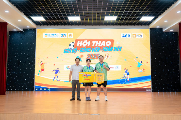 [Hội thao CB-GV-NV HUTECH 2025]: Bùng nổ Pickleball mùa đầu tiên với chiến thắng thuộc về TT.GDCT-QP - TT.GDTC 135
