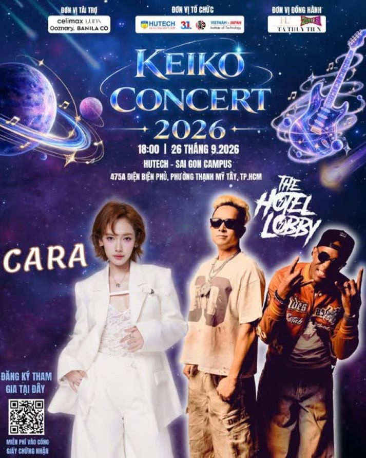 Keiko Concert 2026 sẵn sàng khuấy động HUTECH tối 26/9 29