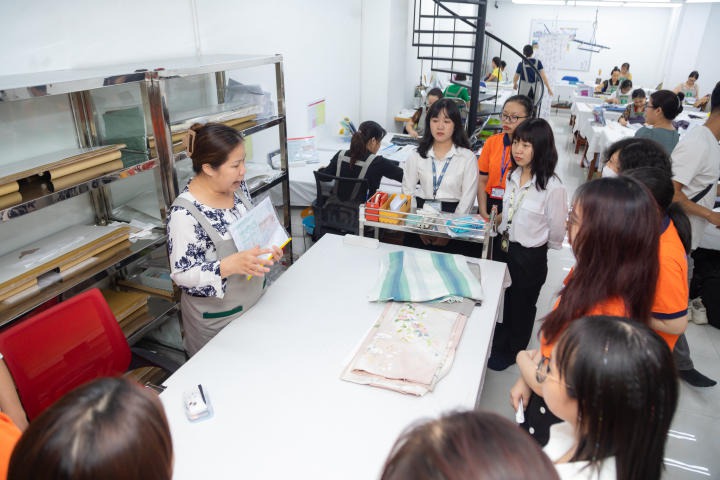Sinh viên Khoa Nhật Bản học tìm hiểu về quy trình may Kimono tại Công ty TNHH Nihonwasou 72