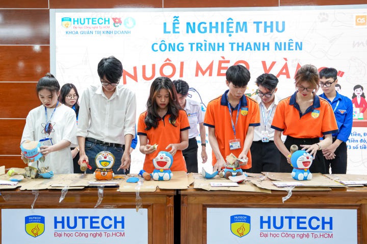 Khoa Quản trị kinh doanh nghiệm thu công trình thanh niên “Nuôi mèo vàng” chuẩn bị cho loạt hoạt động ý nghĩa 80