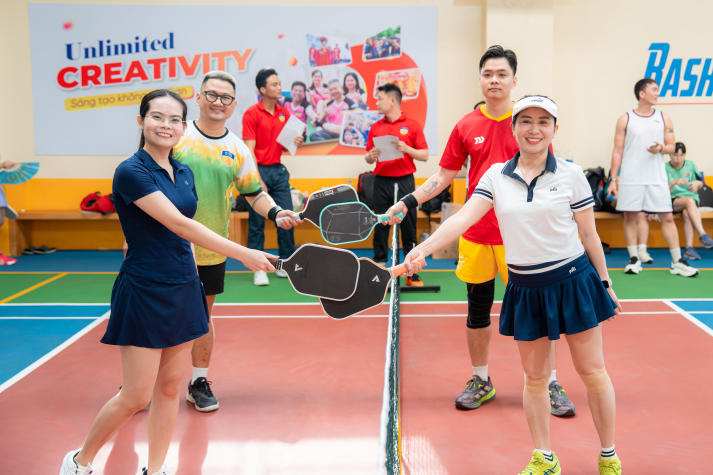 [Hội thao CB-GV-NV HUTECH 2025]: Bùng nổ Pickleball mùa đầu tiên với chiến thắng thuộc về TT.GDCT-QP - TT.GDTC 10