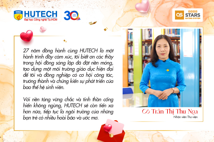 [Video] [HUTECH 30 năm] HUTECH tuổi 30 - kỳ vọng của người đồng hành 114