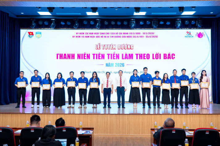 HUTECH vinh danh 269 Thanh niên tiên tiến, lan tỏa tinh thần học tập và làm theo gương Bác năm 2026 31