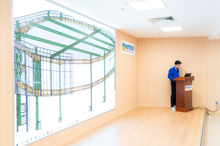 Sinh viên Khoa Xây dựng HUTECH khám phá hướng đi mới với BIM & AI trong đồ án xây dựng 50