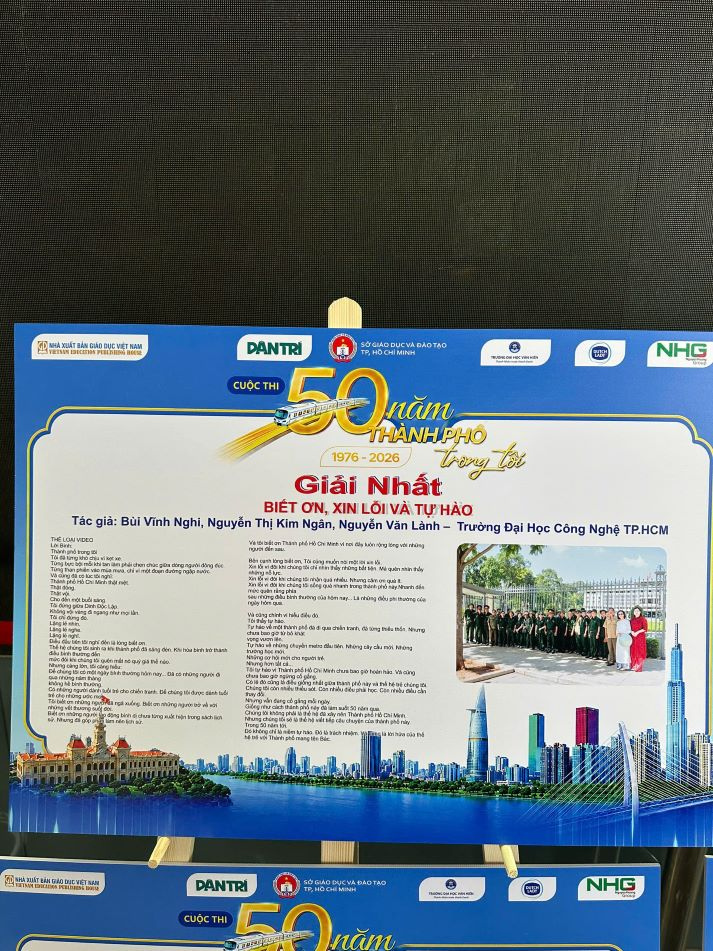 Nhóm giảng viên, nhân viên HUTECH đạt giải Nhất Cuộc thi “50 năm Thành phố trong tôi 1976-2026” 65