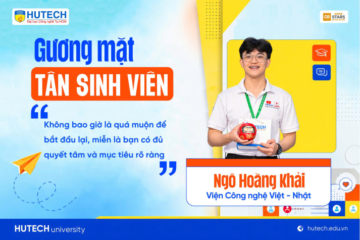 [Gương mặt tân sinh viên] Ngô Hoàng Khải: Rời nhà máy Nhật Bản, trở lại giảng đường ở tuổi 24 4