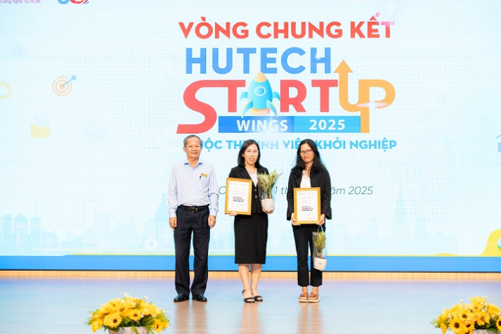 Chung kết HUTECH Startup Wings 2025: Trà sữa thảo mộc dạng viên nén TEA PIE lên ngôi Quán quân 31