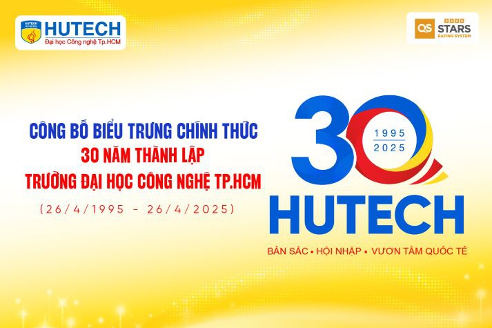 HUTECH công bố biểu trưng chính thức kỷ niệm 30 năm thành lập trường 8