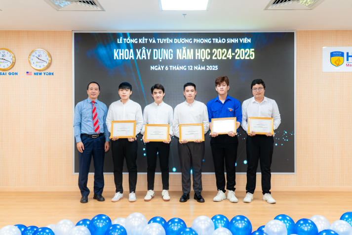 Dấu ấn một năm nỗ lực: Khoa Xây dựng tổng kết phong trào sinh viên và trao giải X-AWARD 2025 68