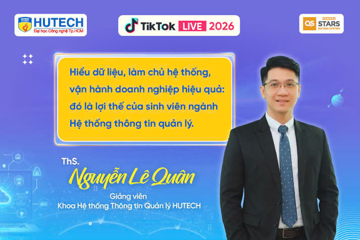 ​[HUTECH TIKTOK LIVE 2026] Giải mã sức hút của Ngôn ngữ Hàn Quốc và Hệ thống thông tin quản lý vào 25/3 tới 30