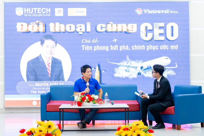 [Video] CEO Nguyễn Quốc Kỳ kể chuyện chinh phục ước mơ cùng sinh viên HUTECH 54