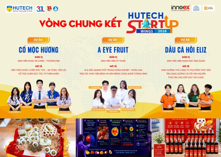 Top 09 dự án sẵn sàng tranh tài tại Chung kết HUTECH Startup Wings 2026 vào 17/7 tới 83