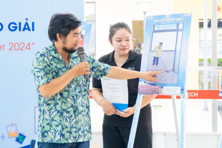 Lê Hoàng Nam - Cựu sinh viên Khoa Truyền thông & Thiết kế lên ngôi Quán quân HUTECH Photo Contest “Beloved Teacher 2024” 101