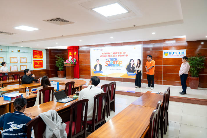 Top 22 HUTECH Startup Wings 2025 hoàn thiện kỹ năng Thuyết trình và Trình bày dự án, sẵn sàng cho vòng Bản lĩnh Nhà khởi nghiệp 114
