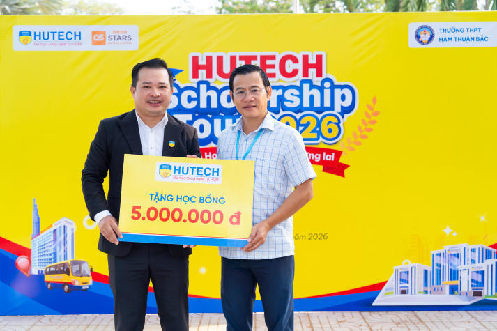 HUTECH Scholarship Tour 2026 ghi nhận sự ủng hộ tích cực từ các thầy cô THPT 65
