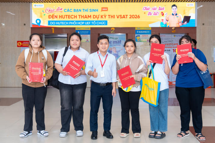 HUTECH phối hợp UEF tổ chức thành công kỳ thi V-SAT 2026 cho gần 1.000 thí sinh 129