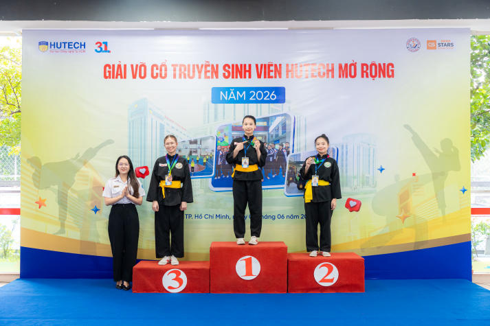 [Video] HUTECH đạt giải Nhì toàn đoàn tại Giải Võ cổ truyền sinh viên HUTECH mở rộng năm 2026 74
