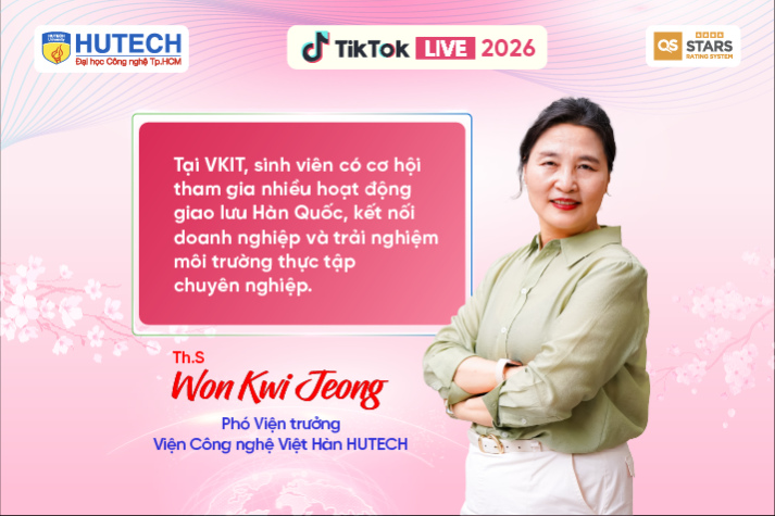 [HUTECH TIKTOK LIVE 2026] Khám phá chương trình Việt - Nhật, Việt Hàn vào ngày 20/5 tới 16
