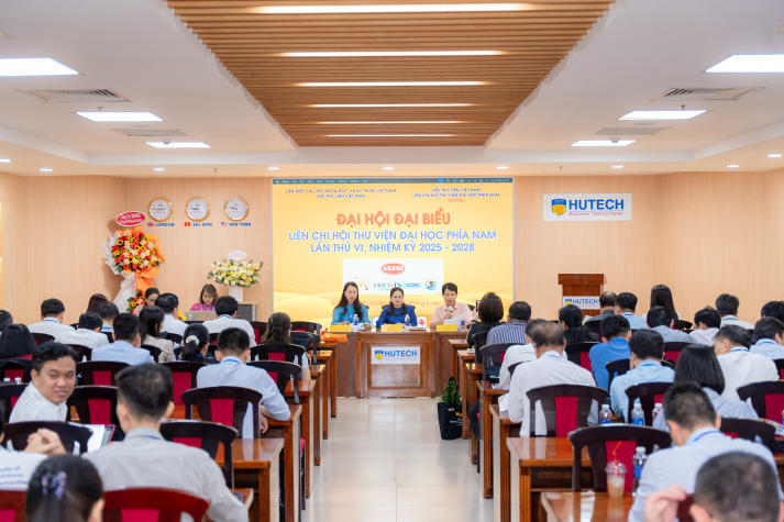 HUTECH đăng cai tổ chức Đại hội Liên Chi hội Thư viện Đại học phía Nam lần thứ VI, nhiệm kỳ 2025-2028: Hướng tới thư viện số hiện đại 119