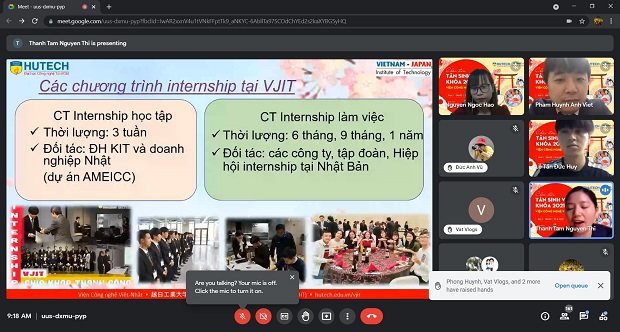 Viện Công nghệ Việt - Nhật (VJIT) gửi lời chào nhiệt thành đến các Tân Sinh viên trong buổi gặp gỡ đầu tiên 92