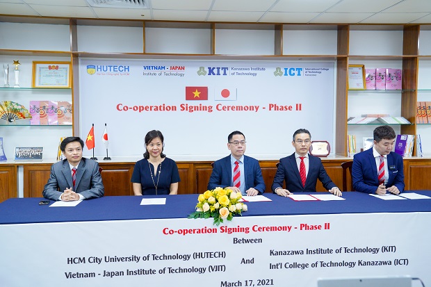 HUTECH and Kanazawa Institute of Technology sign the MOU on phase 2 of the cooperation in training 63
