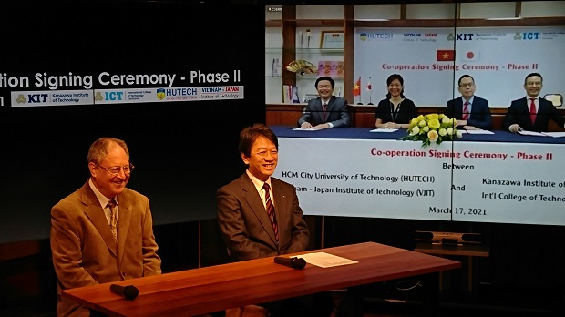 HUTECH and Kanazawa Institute of Technology sign the MOU on phase 2 of the cooperation in training 45