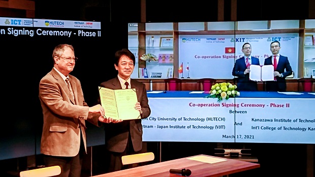 HUTECH and Kanazawa Institute of Technology sign the MOU on phase 2 of the cooperation in training 74