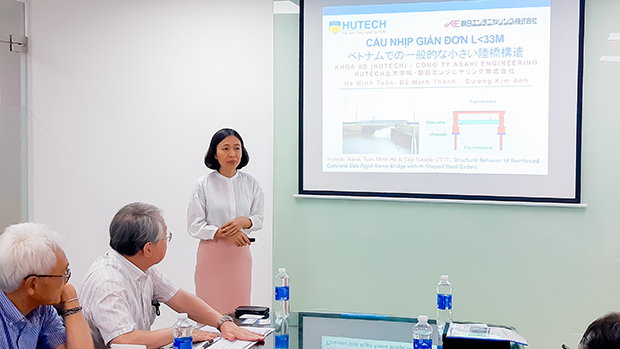 Khoa Xây dựng HUTECH cùng Công ty Asahi Engineering thực hiện dự án hợp tác nghiên cứu cầu khung cứng 66
