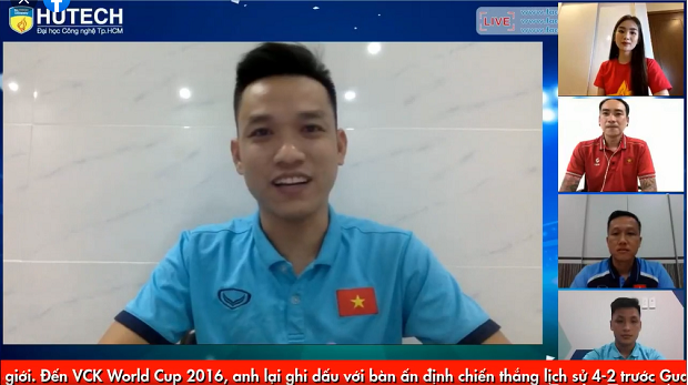 Sinh viên HUTECH được “tiếp” động lực theo đuổi đam mê từ HLV Huỳnh Tấn Quốc và tuyển thủ Futsal Việt Nam 71