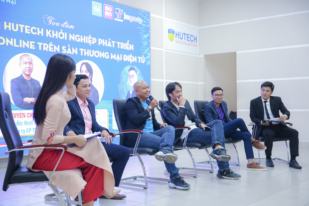 Two CEOs from Tiki and Momo share online business methods with students of HUTECH’s Faculty of Finance and Commerce 62