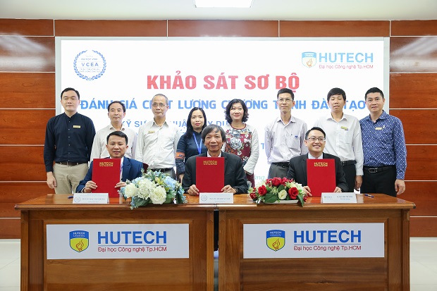 VU-CEA returns to HUTECH to conduct the preliminary survey as part of the quality assessment of three undergraduate training programs 179