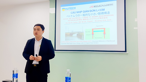 Khoa Xây dựng HUTECH cùng Công ty Asahi Engineering thực hiện dự án hợp tác nghiên cứu cầu khung cứng 52
