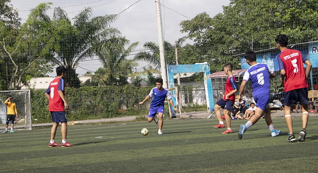 Đội Công tác xã hội vô địch môn Bóng đá Giải thể thao Chào đón Tân Sinh viên 22