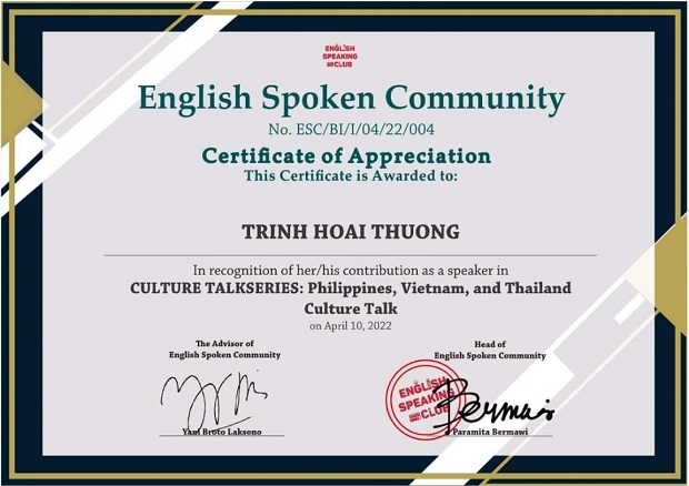 Cựu sinh viên Khoa Tiếng Anh HUTECH nhận Học bổng Thạc sĩ toàn phần từ ĐH Công nghệ Suranaree (Thái Lan) 31