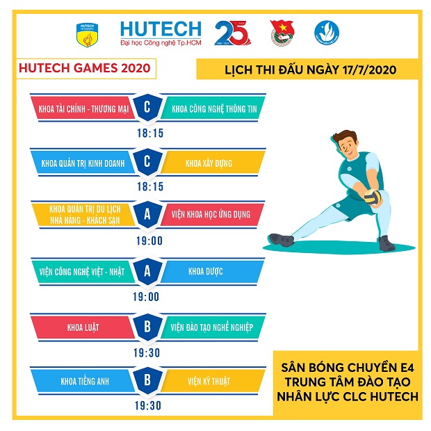 Bản tin HUTECH GAMES 2020 - Trận “chung kết sớm” Bóng chuyền nam và cuộc đua vào vòng kế tiếp 67