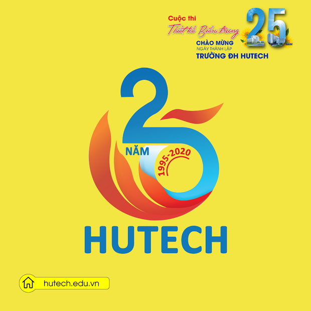 Ngắm loạt tác phẩm dự thi Thiết kế biểu trưng kỷ niệm 25 năm ngày thành lập HUTECH 93
