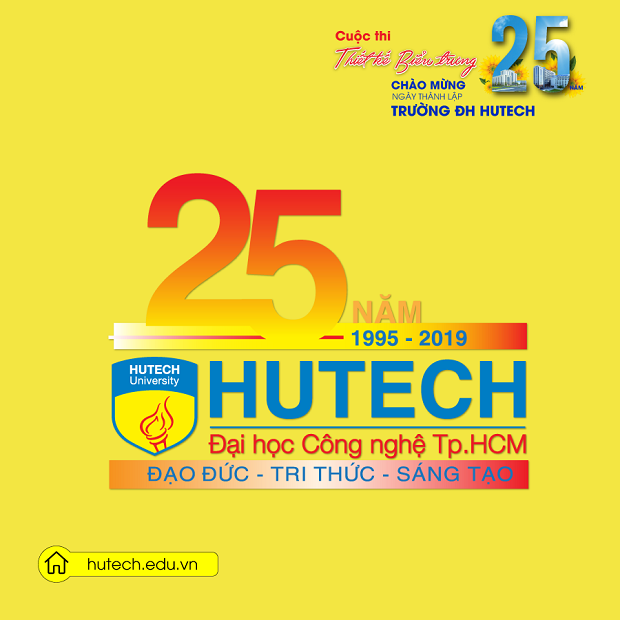 Ngắm loạt tác phẩm dự thi Thiết kế biểu trưng kỷ niệm 25 năm ngày thành lập HUTECH 97