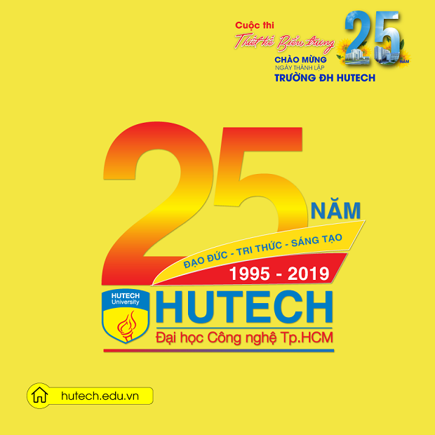 Ngắm loạt tác phẩm dự thi Thiết kế biểu trưng kỷ niệm 25 năm ngày thành lập HUTECH 101