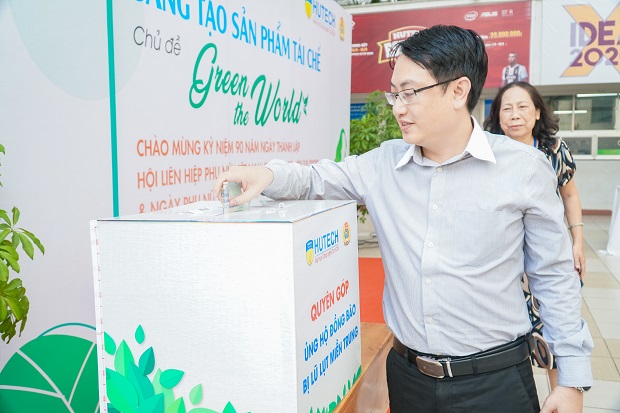 Thầy cô Viện kỹ thuật HUTECH tham gia cuộc thi Sáng tạo sản phẩm tái chế "Green The World" chào mừng 20/10 với những sản phẩm “xanh” hướng về miền Trung 77
