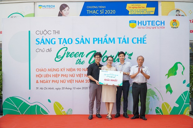 Thầy cô Viện kỹ thuật HUTECH tham gia cuộc thi Sáng tạo sản phẩm tái chế "Green The World" chào mừng 20/10 với những sản phẩm “xanh” hướng về miền Trung 170