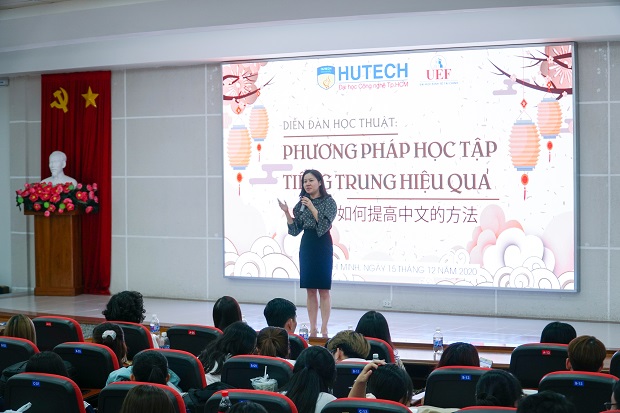 Diễn đàn trao đổi “bí kíp” học tiếng Trung hiệu quả giữa sinh viên HUTECH và UEF 15