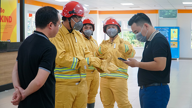 HUTECH Fire Prevention and Fighting Team conducts fire and rescue drills 52
