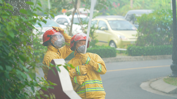 HUTECH Fire Prevention and Fighting Team conducts fire and rescue drills 71