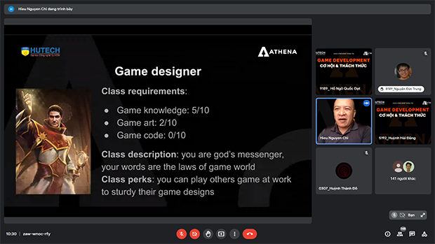 Sinh viên IT HUTECH tiếp cận lĩnh vực lập trình game cùng Athena Studio 64