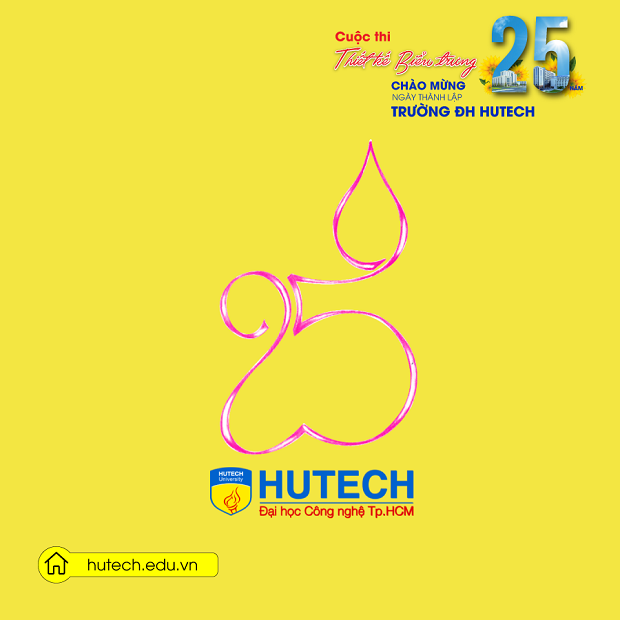 Ngắm loạt tác phẩm dự thi Thiết kế biểu trưng kỷ niệm 25 năm ngày thành lập HUTECH 25