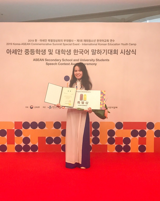 Sinh viên HUTECH đạt giải khuyến khích “Cuộc thi nói tiếng Hàn dành cho HS - SV khu vực Asean lần 1 - 2019” 4
