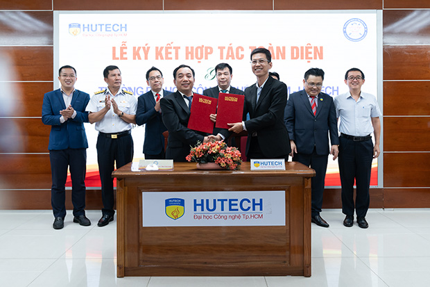 HUTECH ký kết hợp tác cùng CLB Doanh nhân Hà Tĩnh phía Nam và BIDV 61