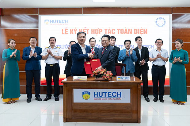 HUTECH ký kết hợp tác cùng CLB Doanh nhân Hà Tĩnh phía Nam và BIDV 67