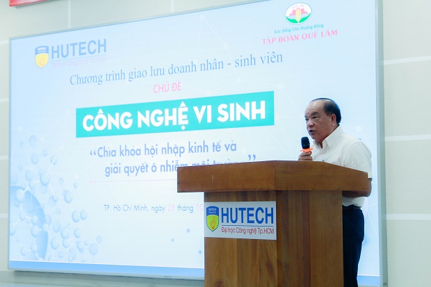Chủ tịch Tập đoàn Quế Lâm truyền cảm hứng làm nông nghiệp sạch cho sinh viên HUTECH 35
